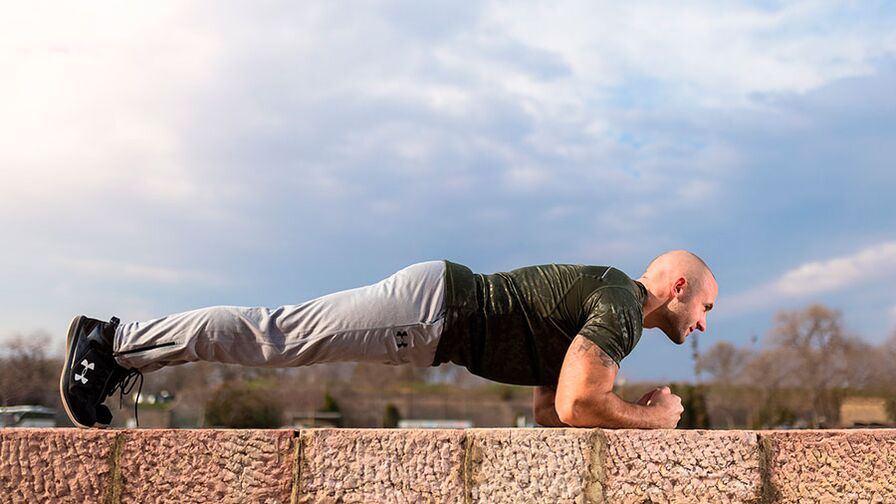 Plank exercise to restore male strength