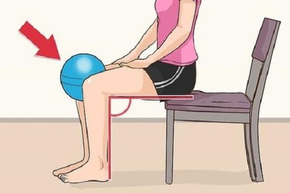 Squeeze the ball with your feet to increase power